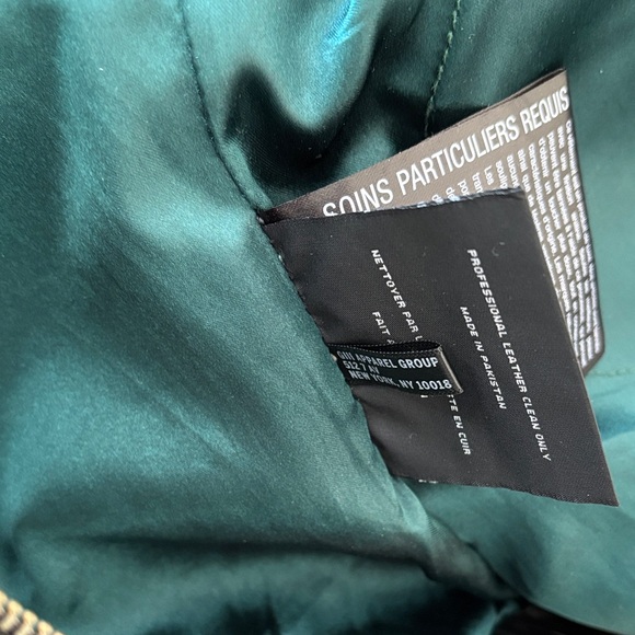 NWOT Marc New York Black Leather Moto Jacket M - Picture 13 of 13